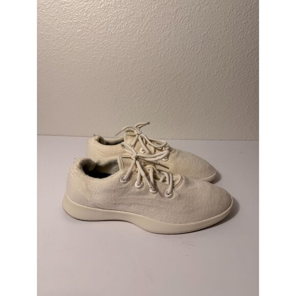 Allbirds Wool Runner Natural White Merino Sneakers Men’s Size 12 - Picture 5 of 7